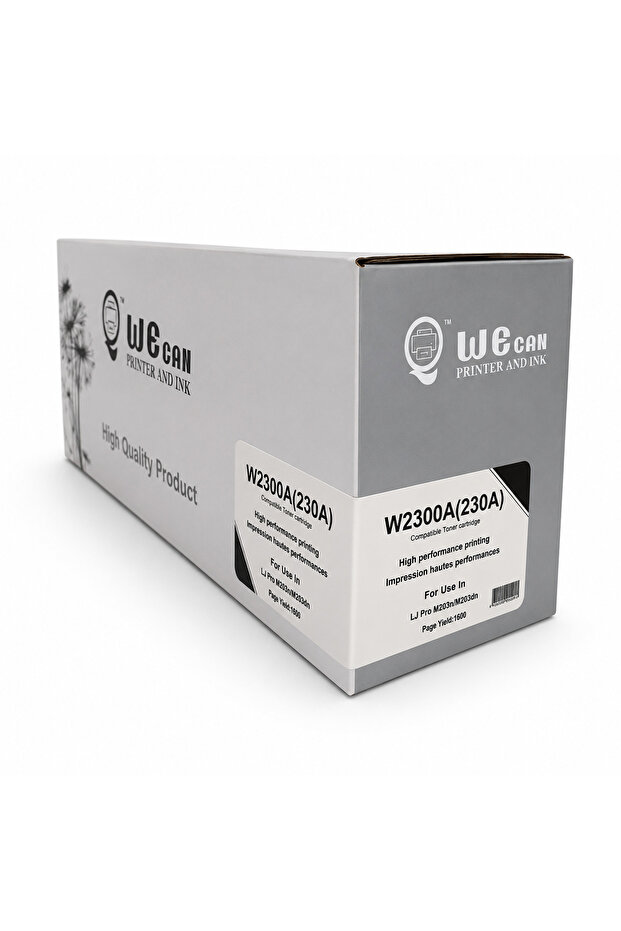 حبر W2300A / 230A أسود متوافق مع طابعات HP