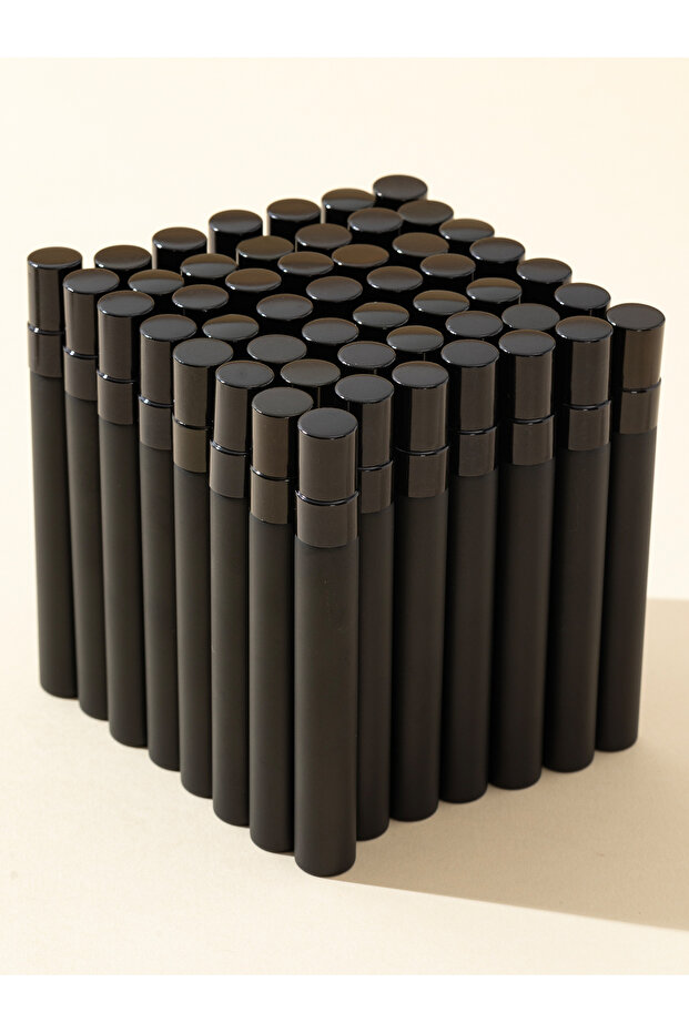 Glass 50pcs 10ml black 50/piece 5ml 10ml Combat Black Glass Perfume Bottle Refillable Spray Bottle T