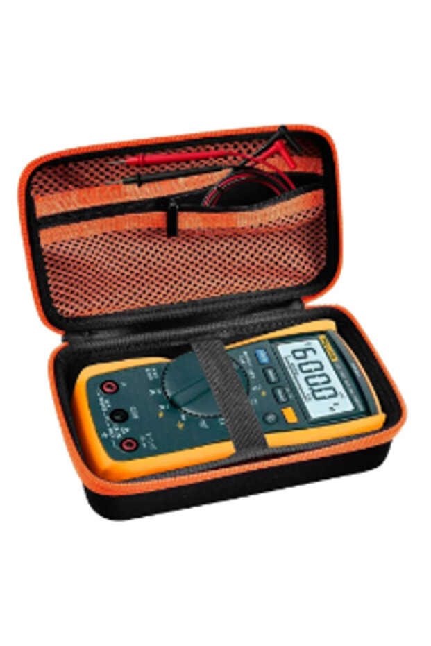 black Hard Carrying Case for Klein Tools MM325/Fluke 117 115 116 114 113/MM400/MM420, Digital Multim