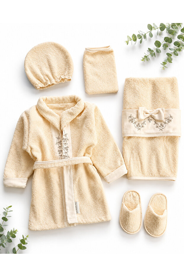 100% Cotton Premium Baby Bathrobe - Gift in Special Box for 0-2 Years Old