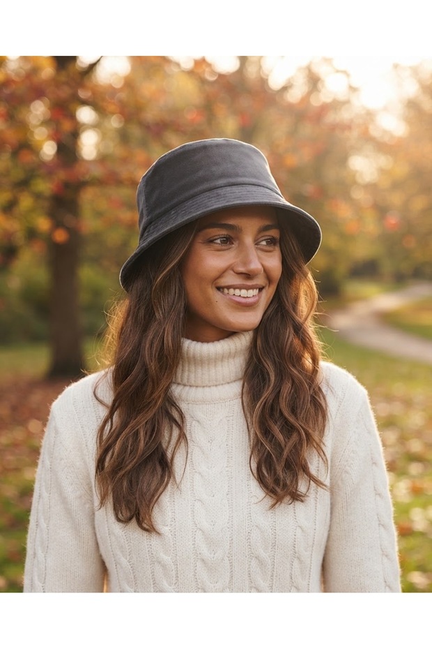 Unisex Safari Hat Plain Fo 7064 Dark Green - Wide Brim, Sun Protection, Timeless Plain Design Outdoor Bucket Hat