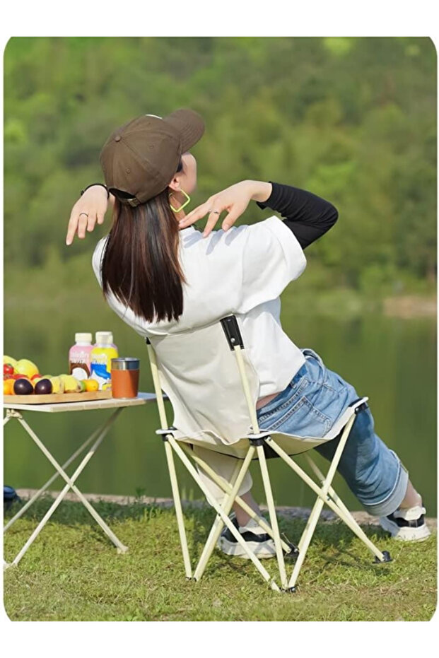 Foldable Camping Chair Set Of 2(57*33*33) Multicolor