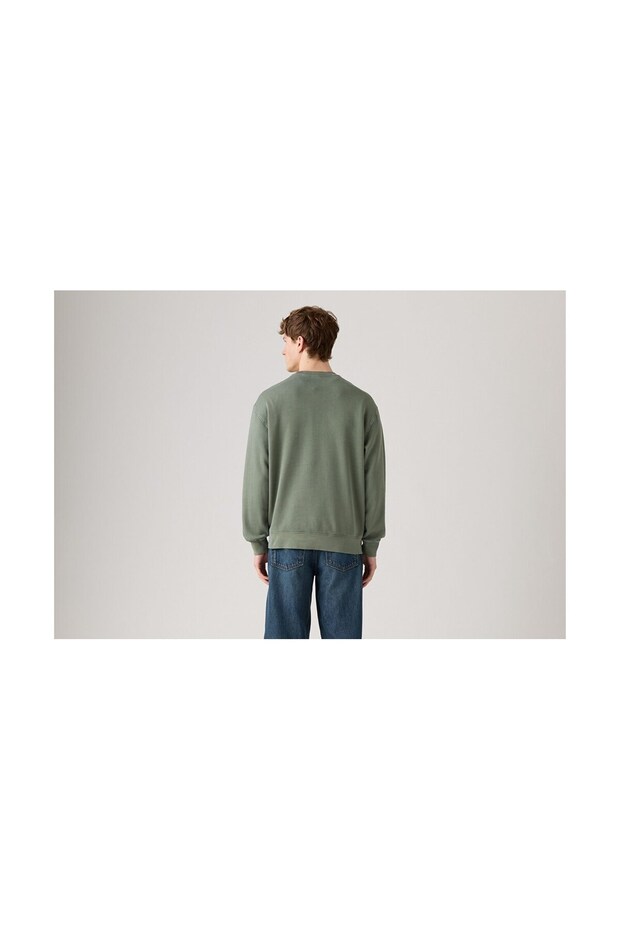 الاسترخاء الرسم Crewneck البلوز