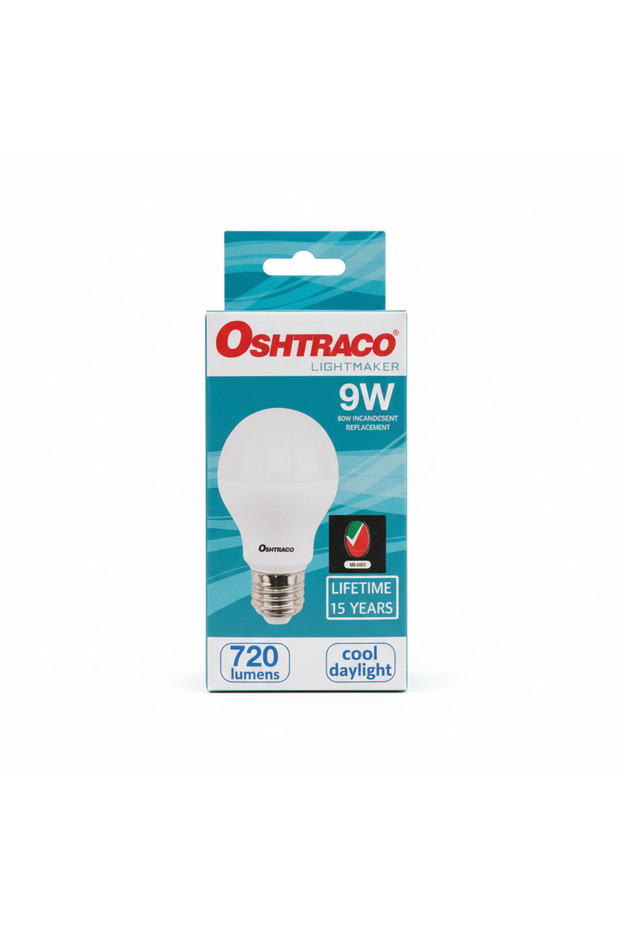 E 27 LED Bulb 9 W, Cool Day Light