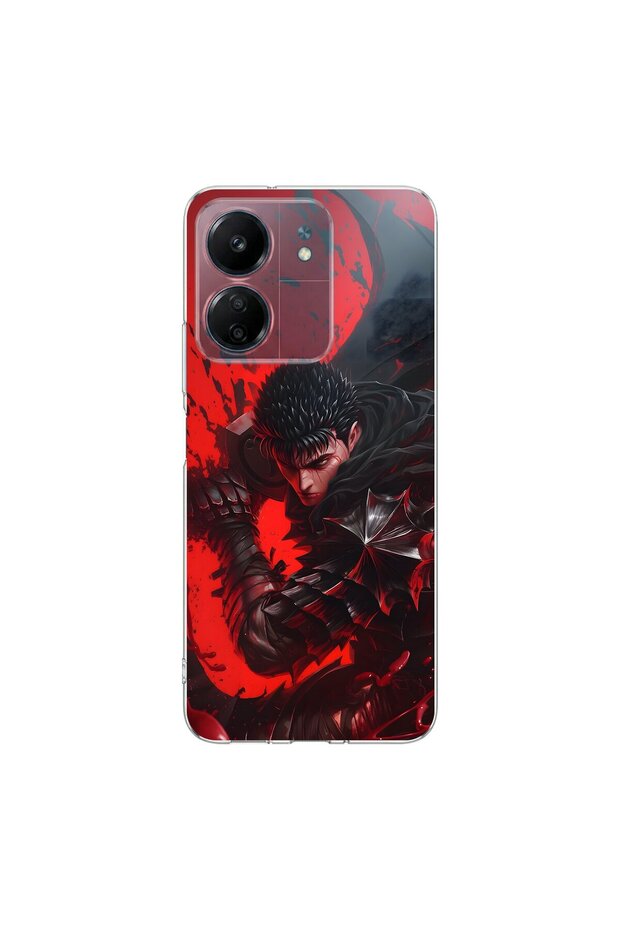 Redmi 13C Compatible Anime 2/3 Design Transparent Case