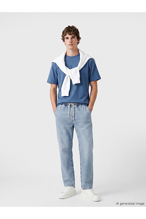 Nevavm Baggy Fit Men's Jean Pants with a Difference