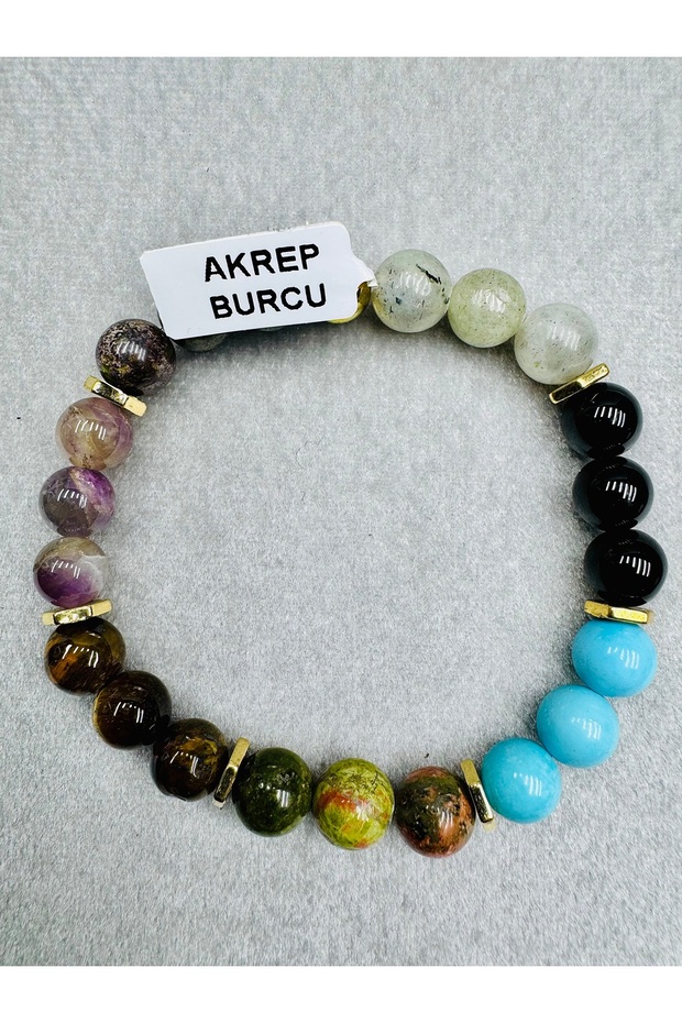 Scorpio Zodiac Natural Stone Bracelet