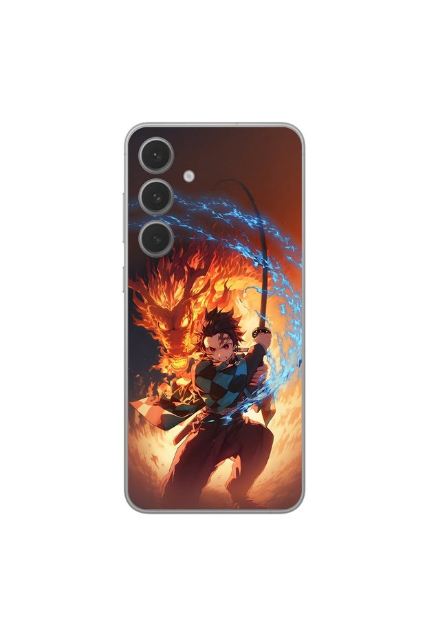 Samsung Galaxy S25 Fe Compatible Anime 4/1 Design Transparent Case