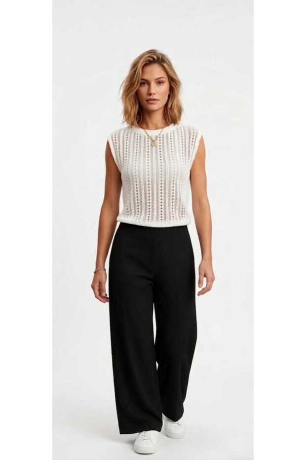 Cotton Women's Openwork Basic Summer Knitwear Blouse, Loose, Comfortable and Stylish Sweater Top