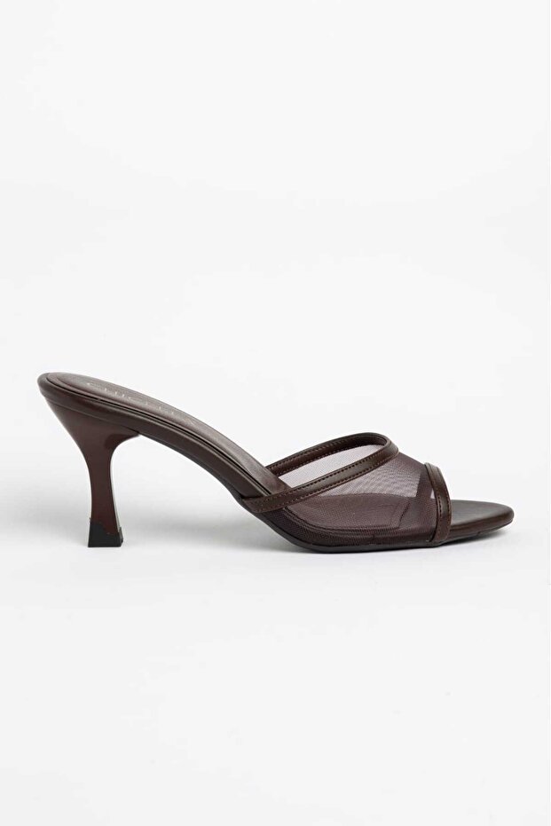 Granada Brown Women's Heeled Slippers