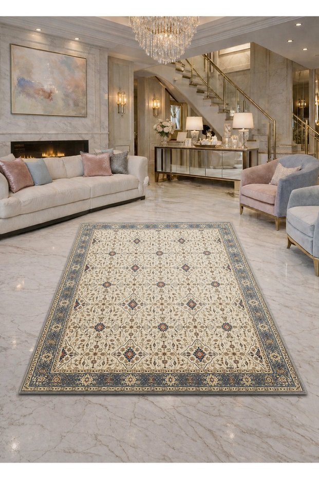 Sdt Traditional Patterned Modern Woven Base Decorative Carpet Sdt964