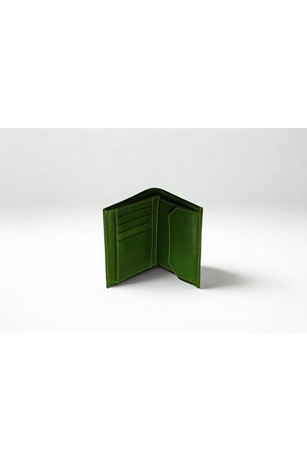 Genuine Leather Sports Wallet - Light Green