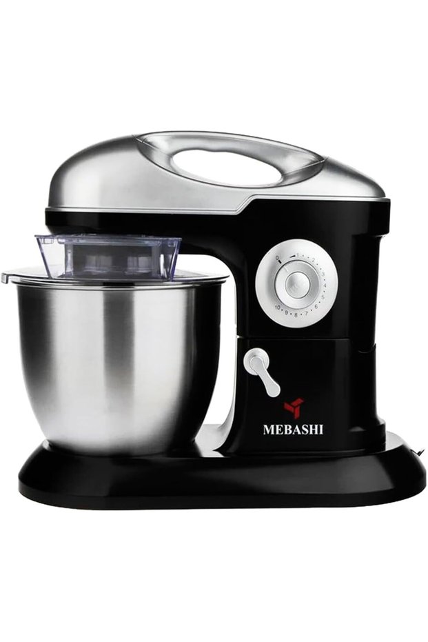 Stand Bowl Mixer, 7 L Capacity, Black, 10 Speeds, Stainless Steel Bowl (ME-SBM1113) (Black)|1200W