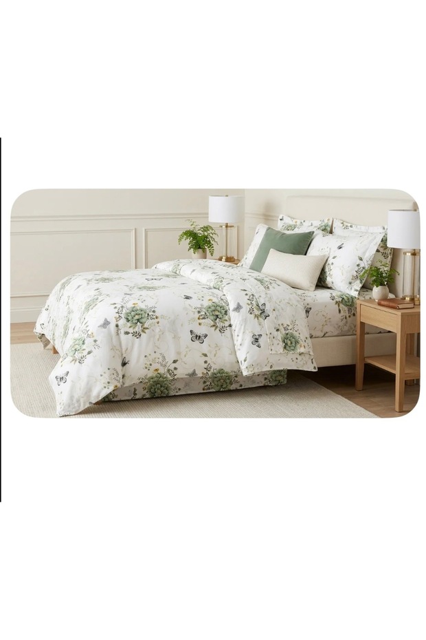 Double Size Elastic Sheet (Own Pattern) Bedding Set - 3