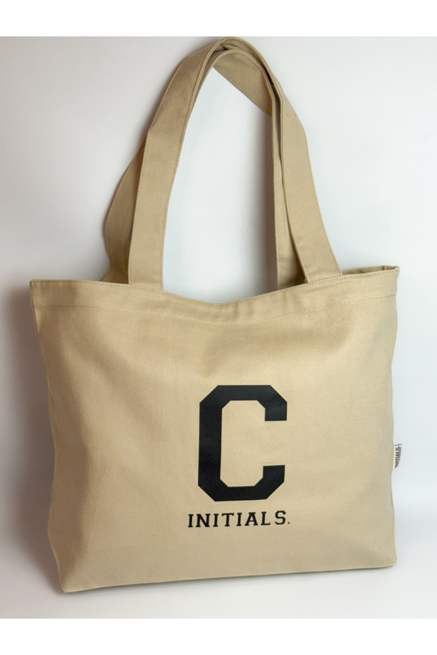 Bej Harfli Tote Bag (C)