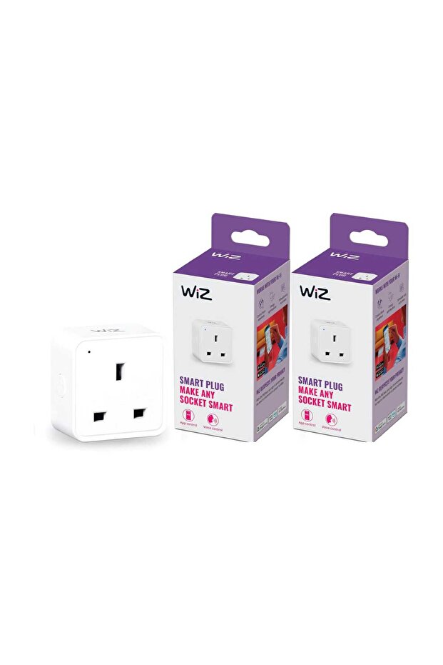 Wifi Smart Plug, 2 pcs, White