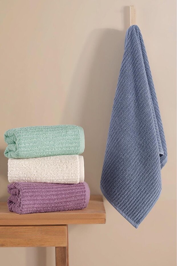 Hermia 4-Pack 100% Cotton Jacquard Hand Bath Towel 50X90