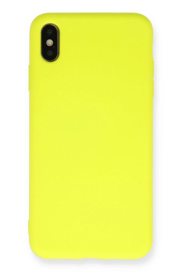 Ilkeshop New iPhone X Case Nano Inner Velvet Silicone (193335) - Yellow