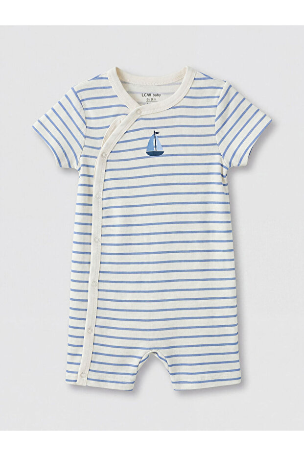 Esvab • Modern & Distinctive Striped Baby Boy Jumpsuit