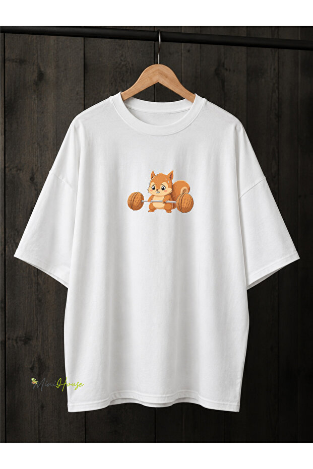 Sincaap Gym Printed Oversize T-Shirt