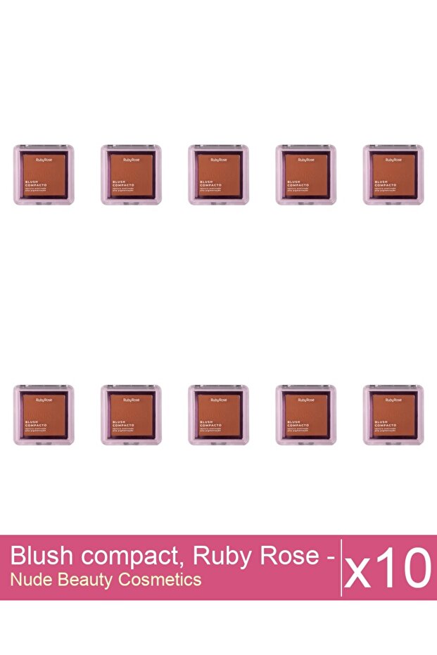 Set 10x Blush compact, Ruby Rose - BL 30, 7.3 g - 1