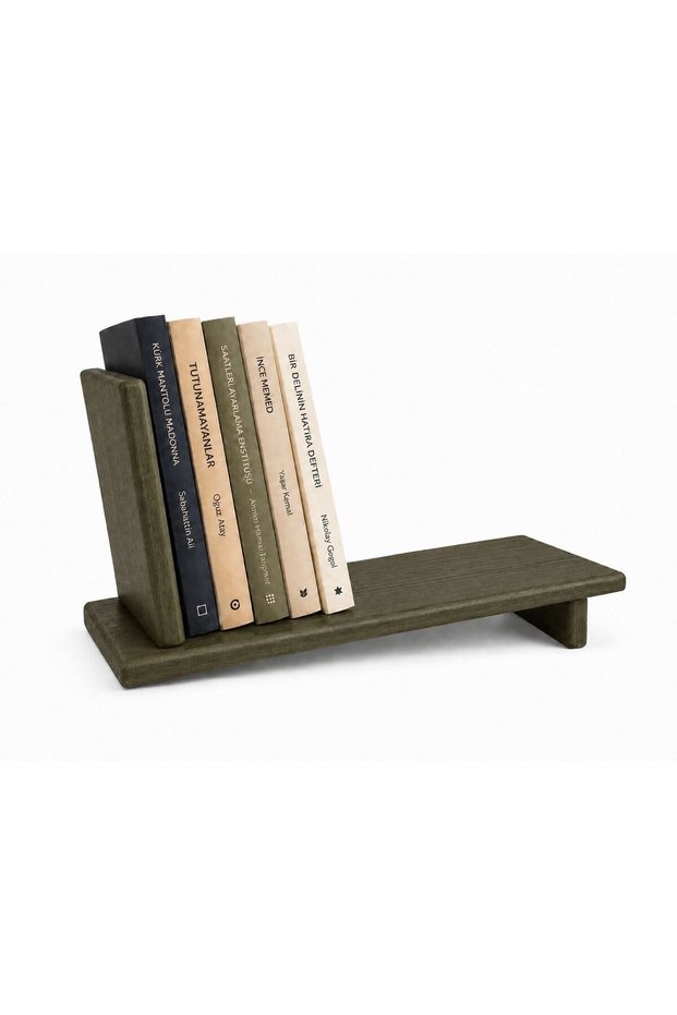 Wooden Book Organizer Table Top