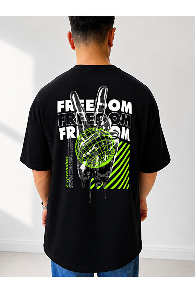 Oversize Back Printed Streetwear Unisex T-Shirt