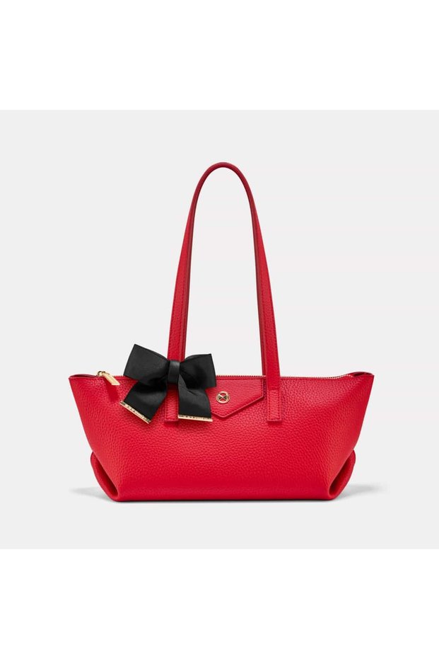Women's Red Shoulder Bag - Lily Tote Bag