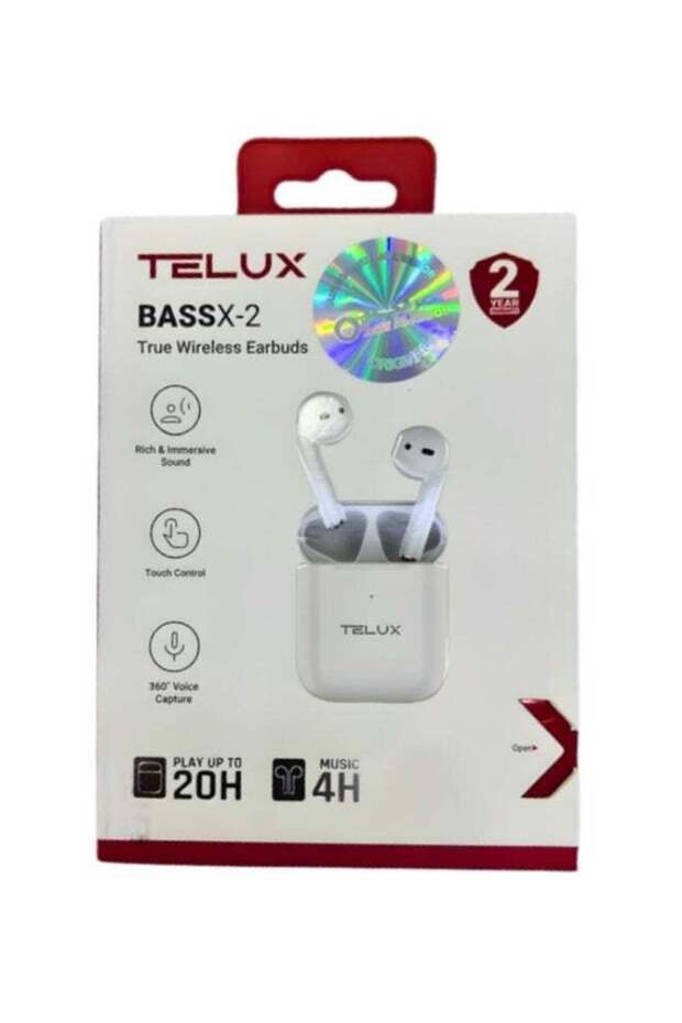 BASSX-2 True Wireless Earbuds - Rich & Immersive Sound - Touch Control & 360-Degree Voice Capture