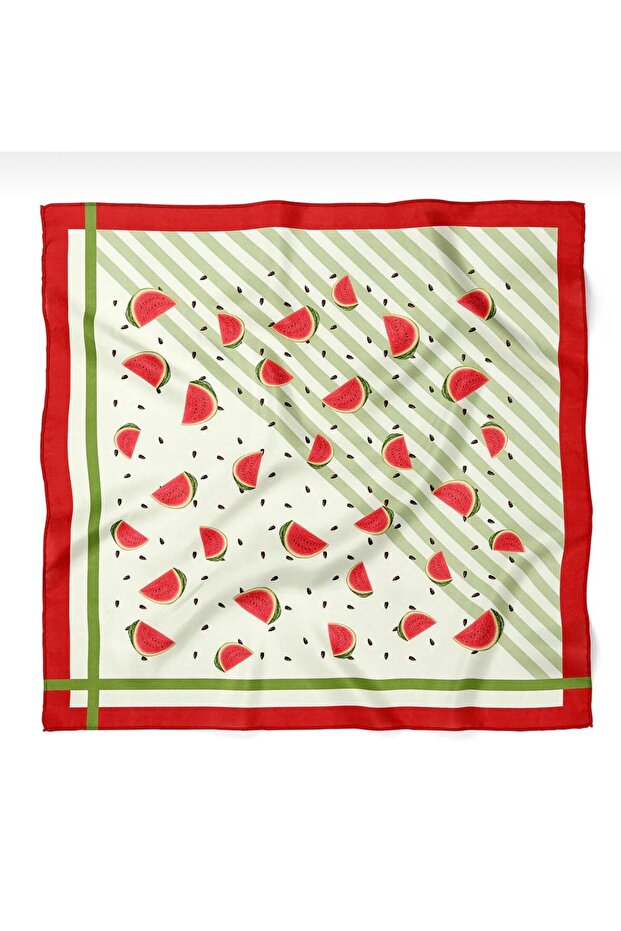 Watermelon Pattern Bandana Scarf 50*50 cm