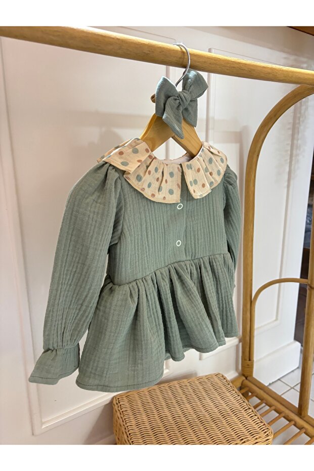 Baby Girl Green Romper