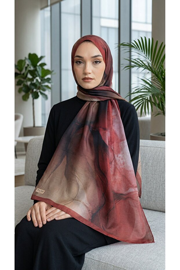 Patterned Soft Shawl - 123 - 2