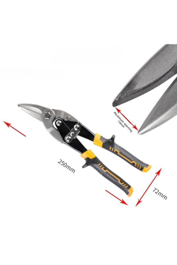 Left Head 1 PCS Aviation Scissor Tin Snips Metal Sheet Cutting Snip Cutter Multi-directional Scissor