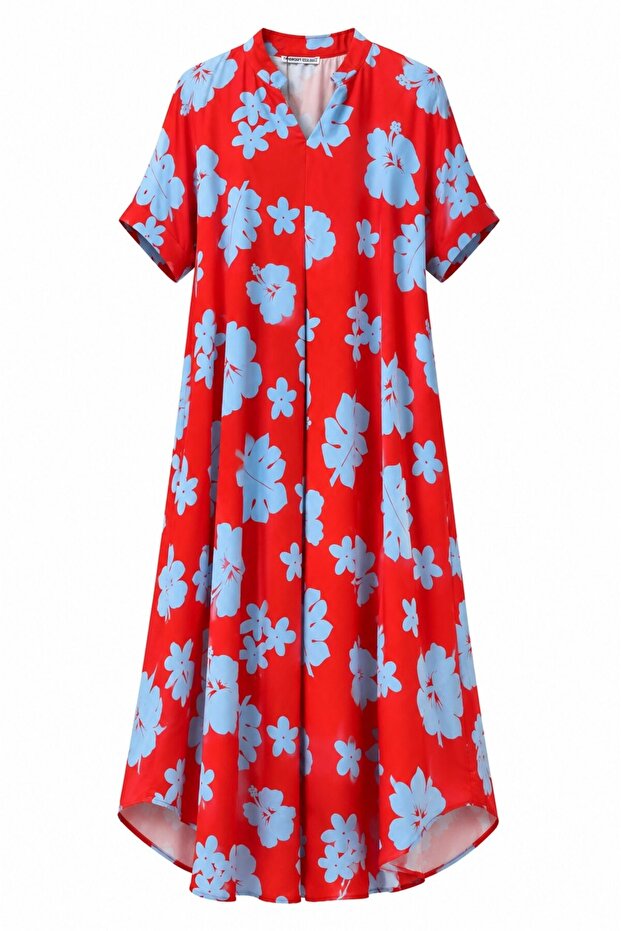 ROCHIE LUNGĂ CU GÂTUL V - 1
