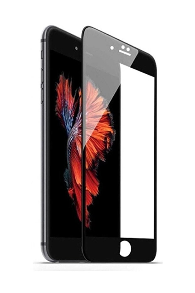 واقي شاشة متوافق مع هاتف iPhone 7 PLUS 9D بتغطية كاملة بدون بصمة الإصبع