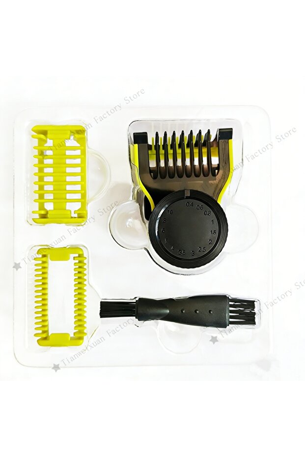 1box New One-Blade Electric Trimmer & Shaver Guide Comb Set, Compatible with QP Series, 14 Adjustabl
