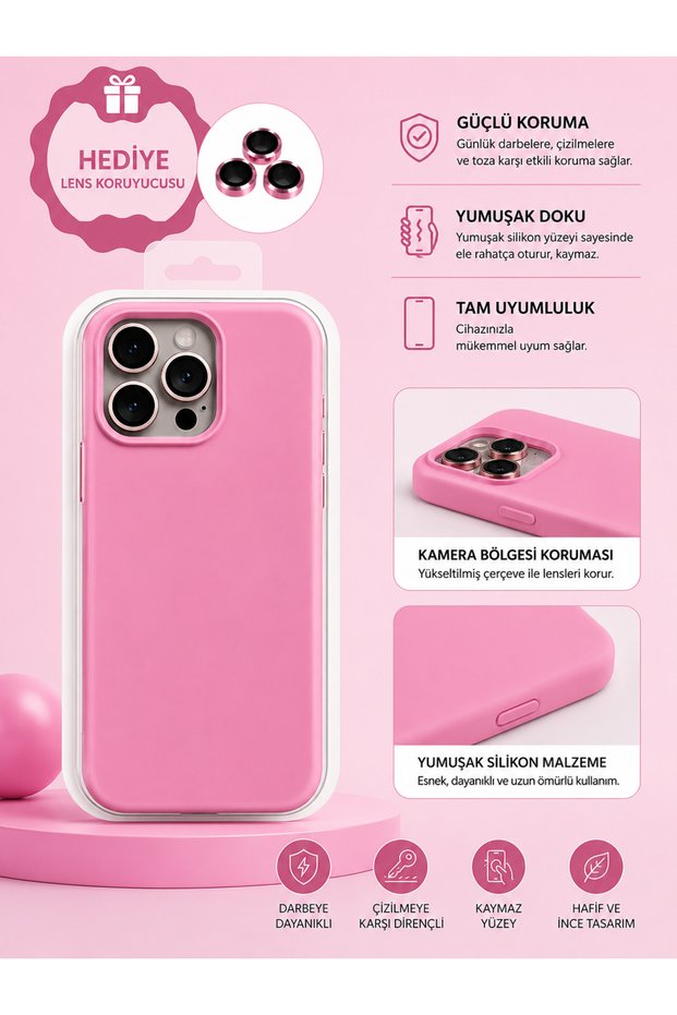 iPhone 12 Pro Max (6.7 Inch) Compatible Velvet Interior Stain-Resistant Premium Launch Case with Special Boxed Lens Gift