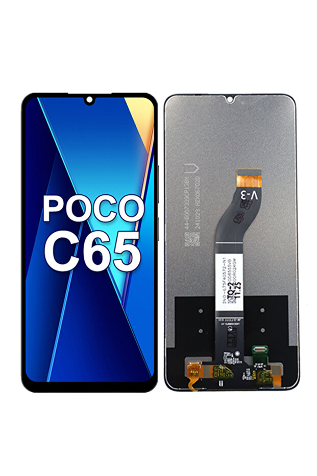 شاشة جديدة بدون إطار لهاتف Poco C65، شاشة LCD تعمل باللمس مع مجموعة محول رقمي لهاتف Poco C65 2310FPCA4