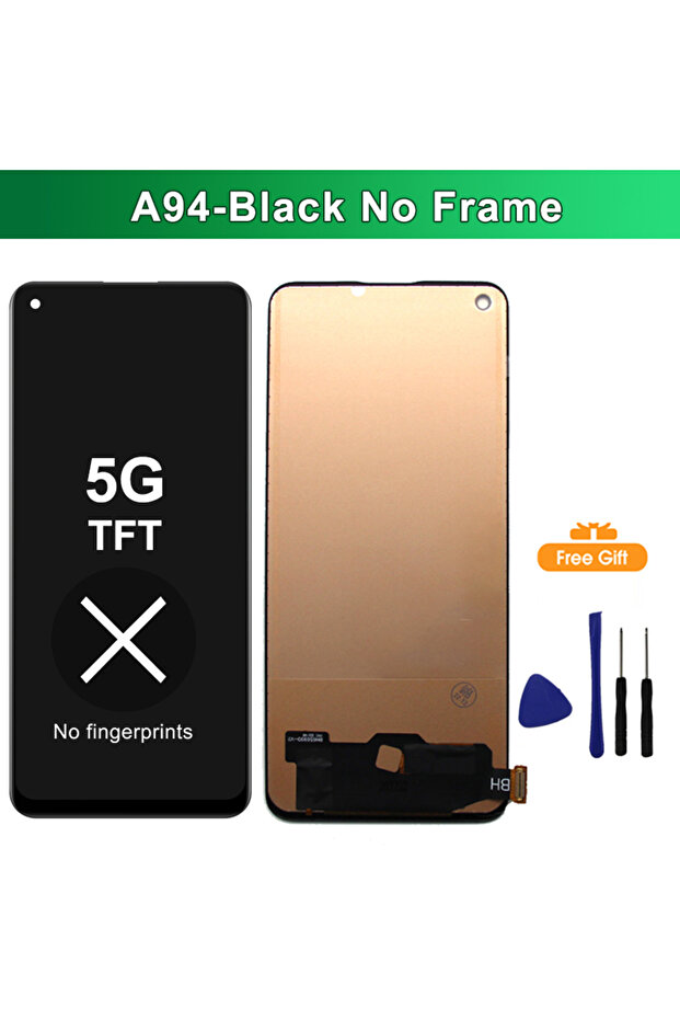 شاشة AMOLED مقاس 6.43 بوصة بدون إطار بتقنية 5G TFT لهاتف A94 4G 5G مع شاشة لمس ومجموعة محول رقمي