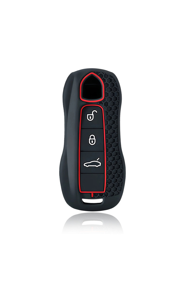 Red Line Silicone Car Remote Key Case FOB for Porsche Cayenne 958 911 Lepin 996 Macan Boxster Paname