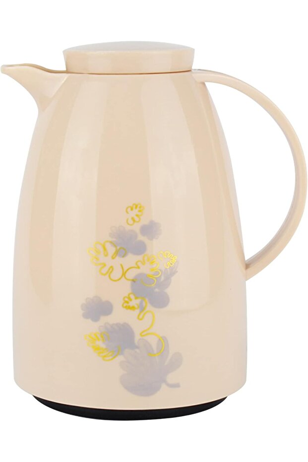 Stainless Steel Vacuum Flask 1500ml, Leak-Proof Thermal Coffee & Tea Jug for Hot & Cold Beverages, Cream, C2615