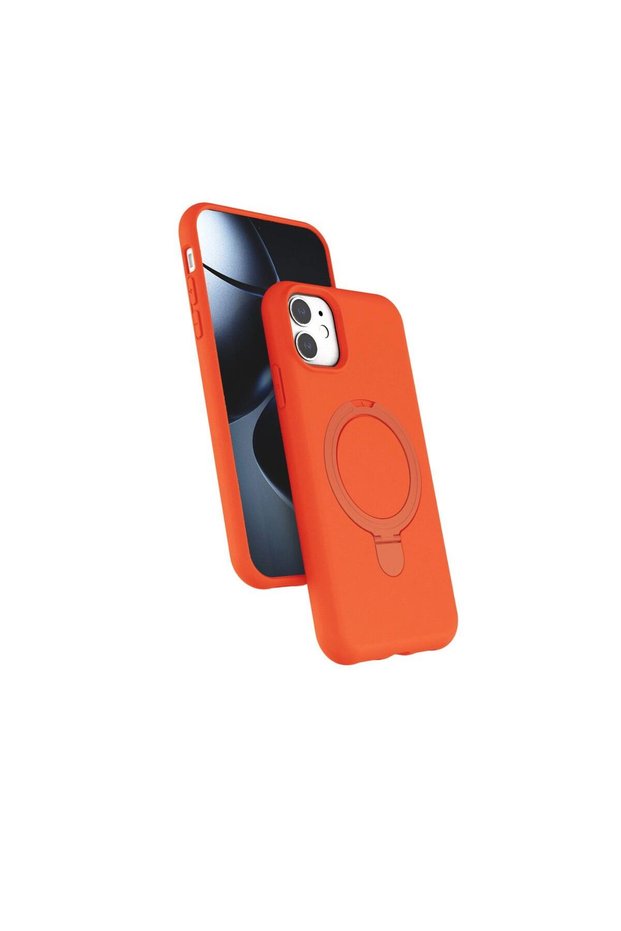 Apple iPhone 11 Regal Magsafe Stand Cover - Orange