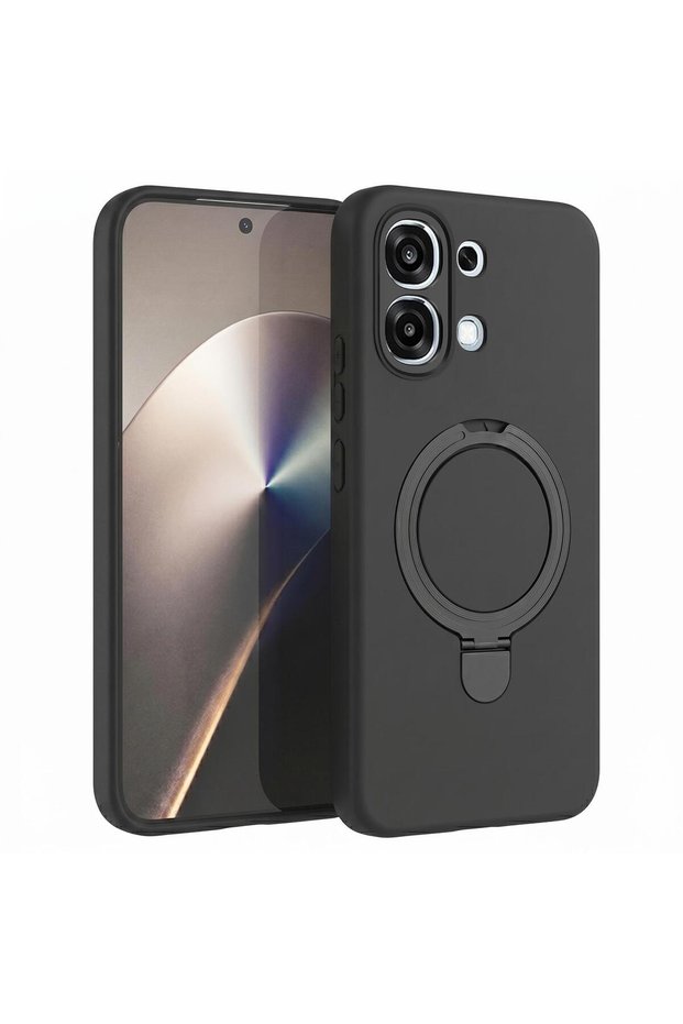 Case Compatible with Oppo A6 Pro Aura Stand Magsafe Black