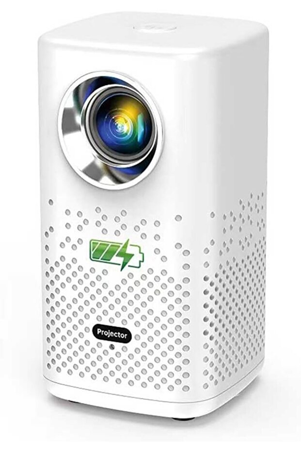 Portable 4K Projector with Android 13, Built-in Battery, 3D Ready, Adjustable USB Phone Sync, Ultra-Short Focus, 120 Brightness