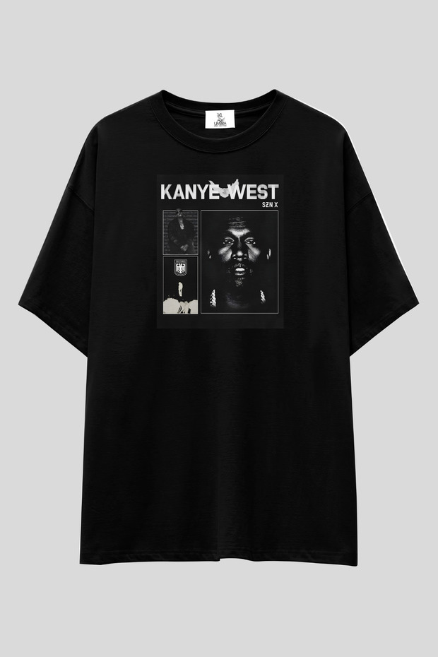 Kanye West T-Shirt | Unisex 100% Cotton Black & White Printed Niche Streetwear Design Tee