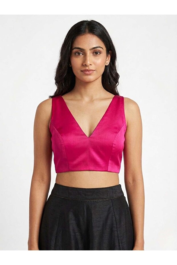 Nool Magenta Minimal Blouse