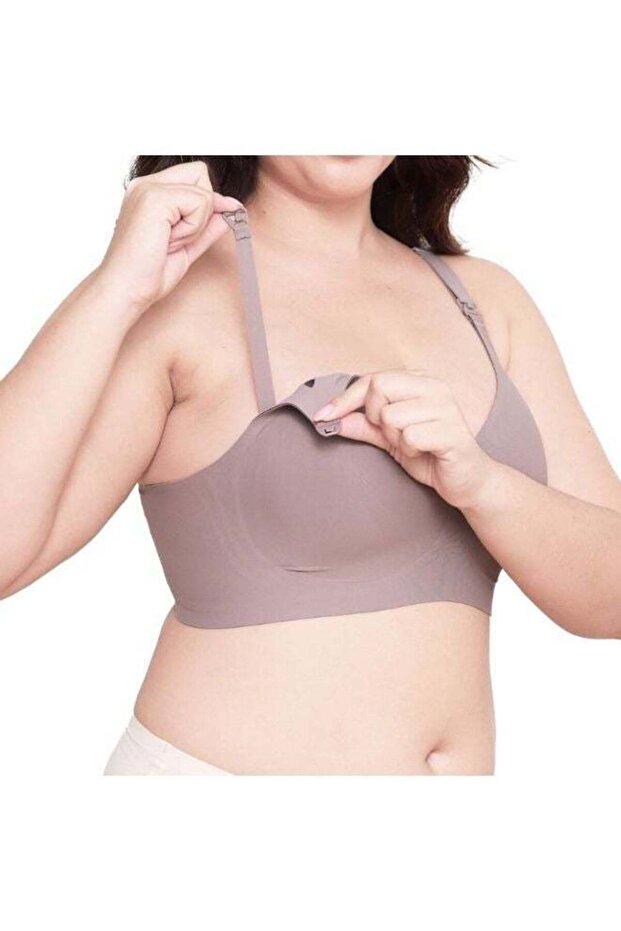Classic Ultra Soft Seamless, Smooth and Wireless Women Nursing Bra Push Up Feeding Jelly Strip Technology
