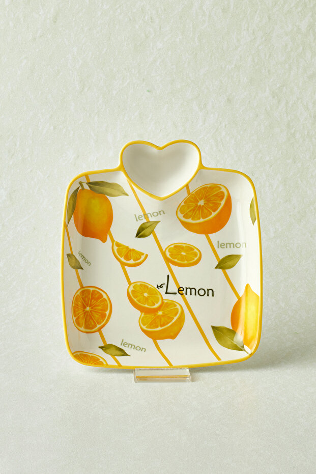 Lemon Lemon Patterned Presentation Bowl 19 cm - 1