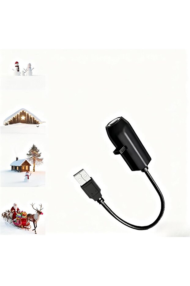 ضوء بروجيكتور USB لعيد الميلاد، أربع مشاهد احتفالية، ضوء ليلي LED إبداعي، مصباح أجواء العطلات، مجموعة من 4 قطع
