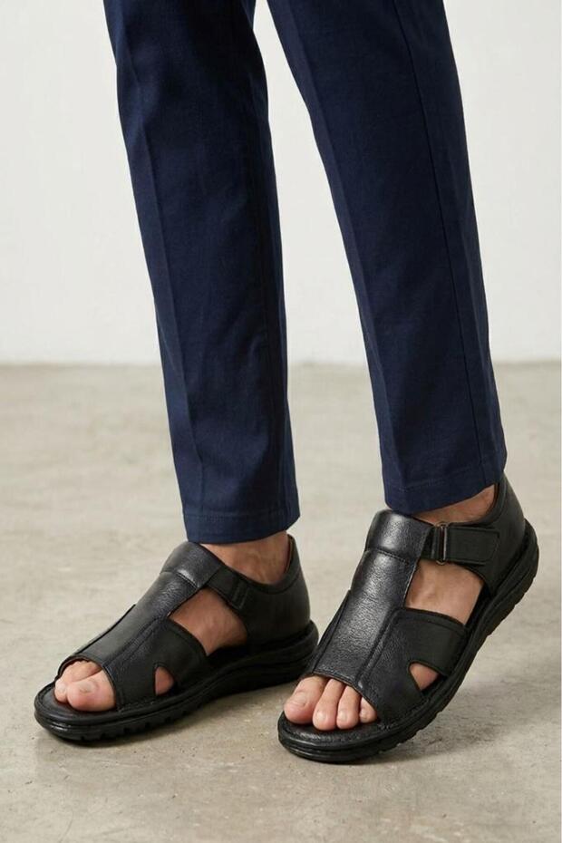 Ps-5347 Men's Genuine Leather Comfort Sandals Shoes